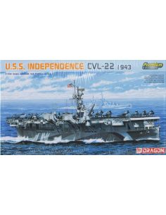 DRAGON D7054 U.S.S. INDEPENDENCE CVL-22 1943 KIT 1:700...