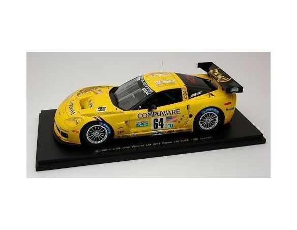 Spark Model S2401 CORVETTE C 6 R N.64 LM 2005 1:24 Modellino