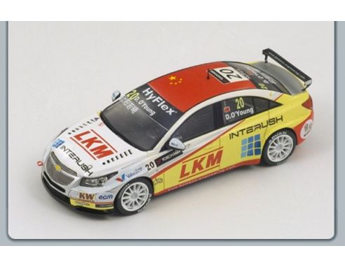 Spark Model S2493 CHEVROLET CRUZE N.20 WINNER INDIPENDENT DRIVER WTCC 2012 D.O'YOUNG 1:43 Modellino