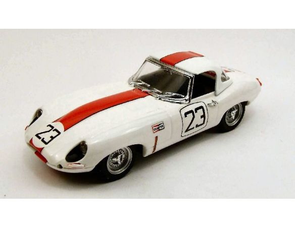 Best Model BT9396 JAGUAR E SPIDER N.23 7th (WINNER CLASS) SEBRING 1963 LESLIE-MORRILL 1:43 Modellino