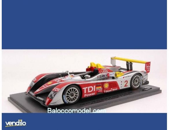 Spark Model S24LMS015 AUDI R 10 N.2 WINNER LM 2008 1:24 Modellino
