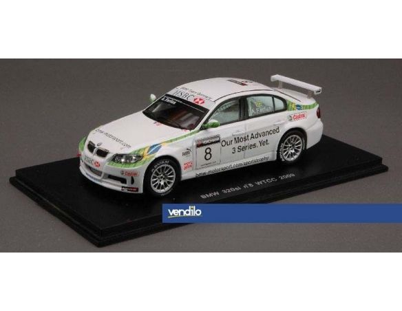 Spark Model S2502 BMW 320 SI N.8 WTCC 2009 1:43 Modellino