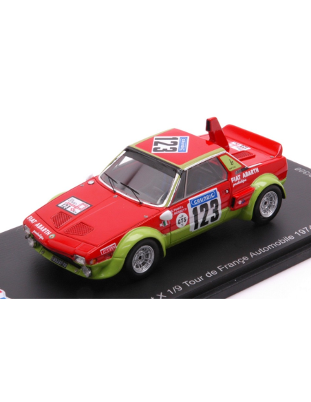 SPARK MODEL SF264 FIAT X 1/9 ABARTH N.123 TOUR D.FRANCE AUT.1974 G.PIANTA-F.ROSSETTI 1:43 Modellino