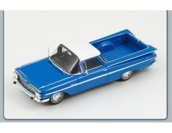 Spark Model S2906 CHEVROLET IMPALA EL CAMINO 1959 BLUE/WHITE 1:43 Modellino