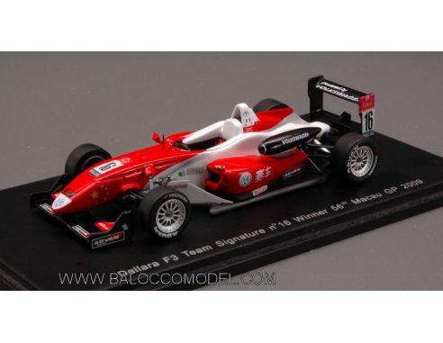 Spark Model S2999 DALLARA F 3 N.16 WINN.MACAU'09 1:43 Modellino
