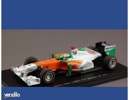 Spark Model S3024 FORCE INDIA A.SUTIL 2011 N.14 MONACO GP 1:43 Modellino