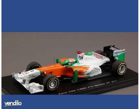 Spark Model S3024 FORCE INDIA A.SUTIL 2011 N.14 MONACO GP 1:43 Modellino