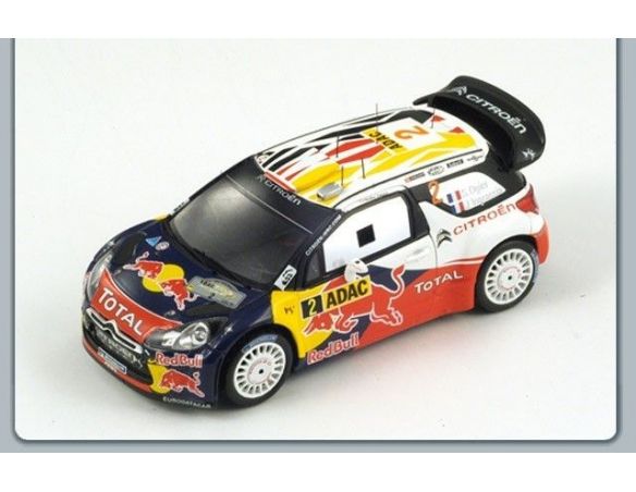 Spark Model S3322 CITROEN DS3 WRC N.2 WINNER GERMAN RALLY 2011 1:43 Modellino