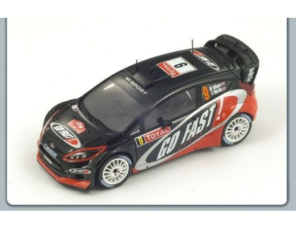 Spark Model S3344 FORD FIESTA RS N.9 11th MONTE CARLO 2012 WILSON-MARTIN 1:43 Modellino