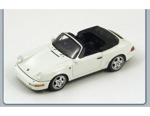 Spark Model S3434 PORSCHE 964 CARRERA 2 CABRIOLET 1991 WHITE 1:43 Modellino