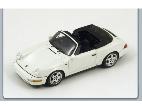 Spark Model S3434 PORSCHE 964 CARRERA 2 CABRIOLET 1991 WHITE 1:43 Modellino