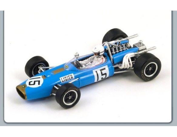 Spark Model S3503 BRABHAM G.LIGIER 1967 N.15 6th GERMAN GP 1967 1:43 Modellino