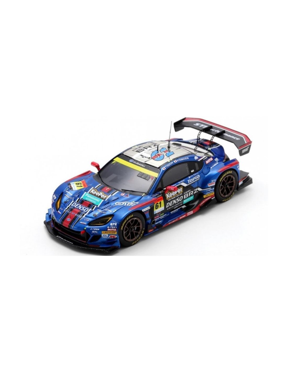 Ebbro SUBARU BRZ N.61 SUPER GT300 2021 T.IGUCHI-H.YAMAUCHI 1:43 - Échelle 1:43 - Maquette Statique De Collection - EB45803