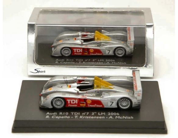 Spark Model S87003 AUDI R 10 TDI N.7 3rd LM 2006 1:87 Modellino