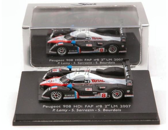 Spark Model S87013 PEUGEOT 908 N.8 LM 2007 1:87 Modellino