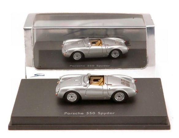 Spark Model S87032 PORSCHE 550 SILVER 1955 1:87 Modellino