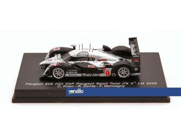 Spark Model S87087 PEUGEOT 908 HDI N.8 5th LM'08 1:87 Modellino