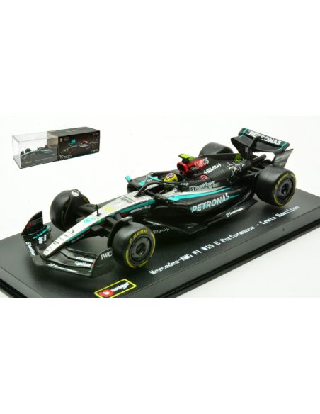 BBURAGO BU38209H MERCEDES AMG W15 N.44 2024 LEWIS HAMILTON SIGNATURE 1:43 Modellino