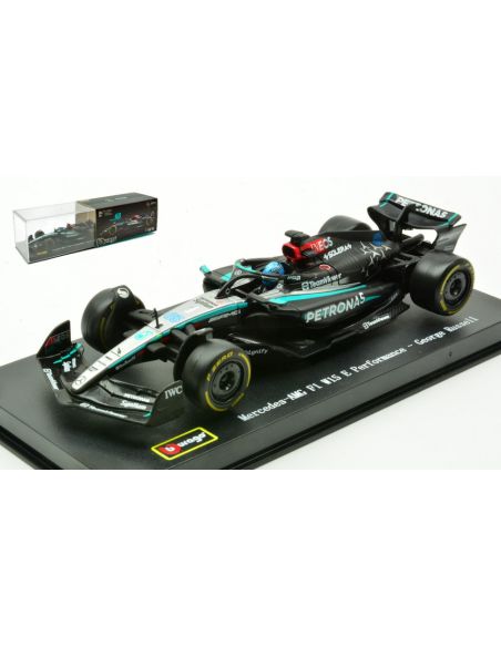 BBURAGO BU38209R MERCEDES AMG W15 N.63 2024 GEORGE RUSSELL SIGNATURE 1:43 Modellino