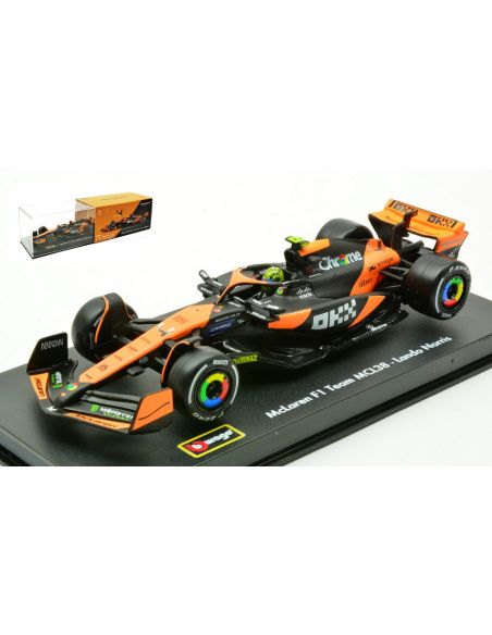 BBURAGO BU38215N MCLAREN MCL 38 N.4 2024 LANDO NORRIS SIGNATURE 1:43 Modellino