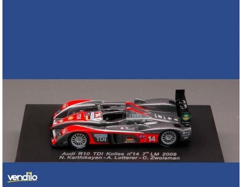 Spark Model S87117 AUDI R 10 N.14 7th LM 2009 1:87 Modellino