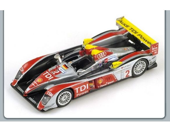 Spark Model S87LM08 AUDI R 10 N.2 WINNER LM 2008 1:87 Modellino
