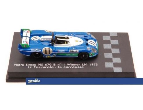 Spark Model S87LM73 MATRA SIMCA N.11 WINNER LM 1973 PESCAROLO-LARROUSSE 1:87 Modellino