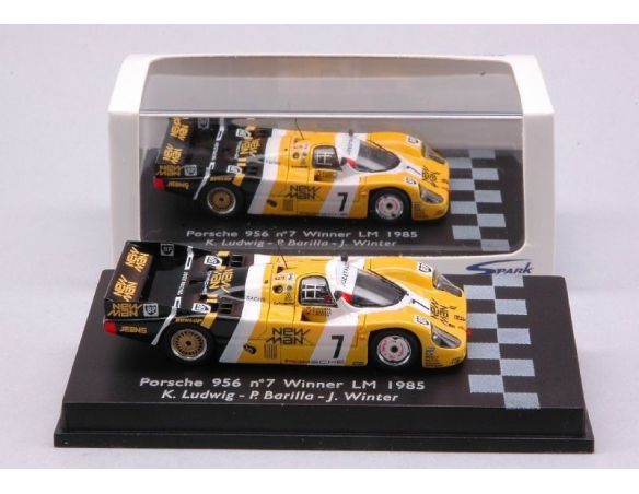 Spark Model S87LM85 PORSCHE 956 N.7 WINNER LM 1985 1:87 Modellino