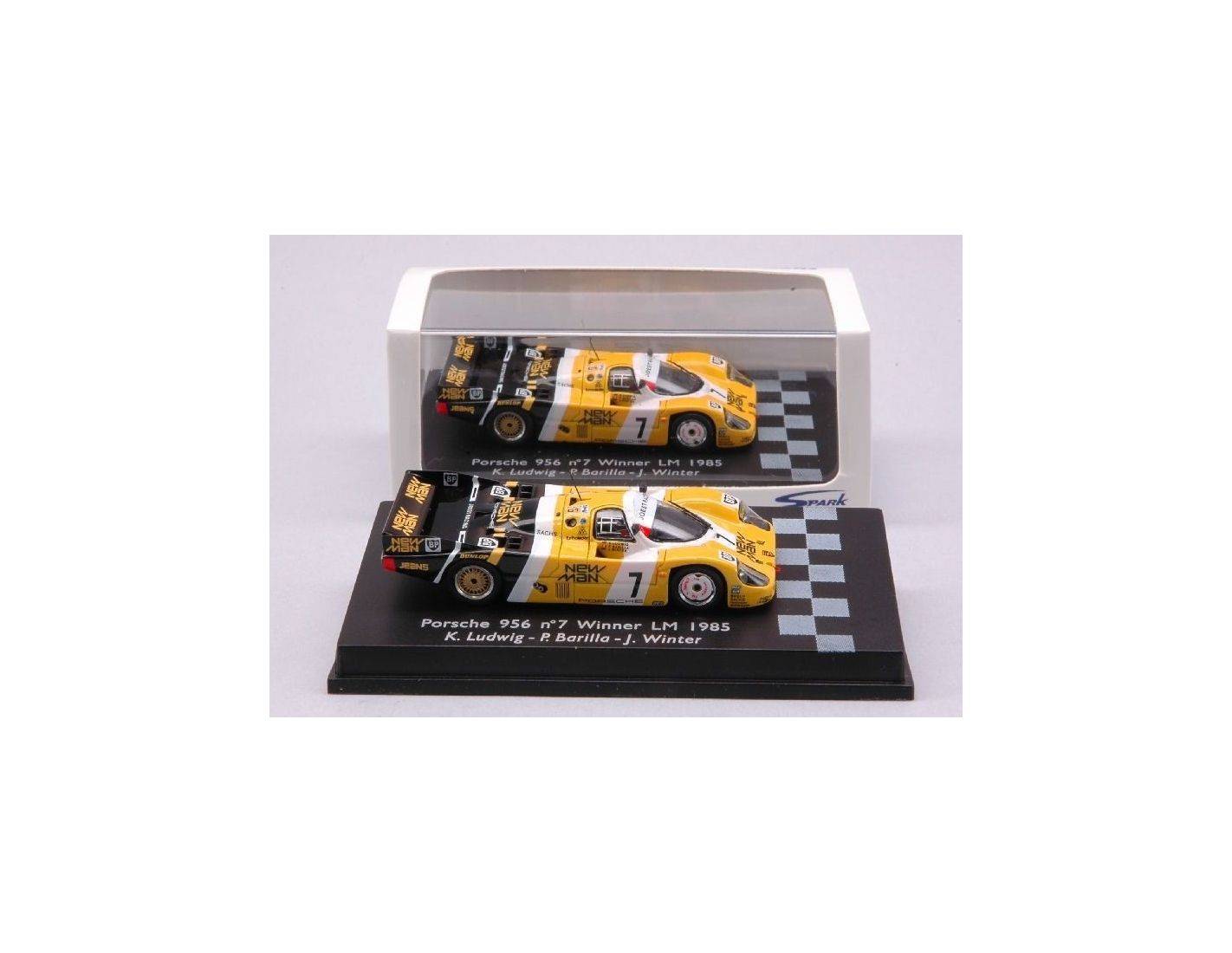 Spark Model S87LM85 PORSCHE 956 N.7 WINNER LM 1985 1:87 Modellino
