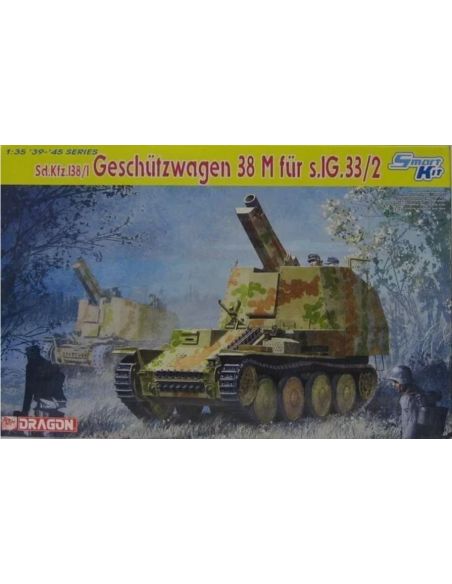 DRAGON D6429 Sd.Kfz.138/1 GESCHUTZWAGEN 38 M Fur s.IG.33/2 SMART KIT 1:35 Modellino