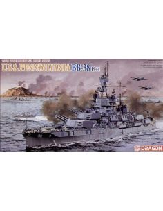 DRAGON D7041 U.S.S. PENNSYLVANIA BB-38 1944 UPGRADE...