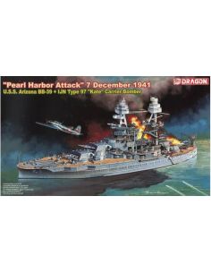 DRAGON D7127 U.S.S. ARIZONA BB-39 PEARL HARBOR ATTACK...