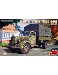 MINIART MIN35456 GERMAN 3t CARGO TRUCK 3,6-36S MID PROD....
