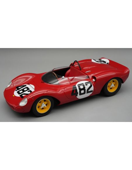 TECNOMODEL TMD18234C FERRARI 206 DINO SP N.482 WINN.CESANA-SESTRIERE 1965 L.SCARFIOTTI 1:18 Modellino