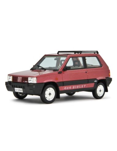 LAUDO RACING LM144A2 FIAT PANDA 4X4 SISLEY 2 1989 MET.RED 1:18 Modellino