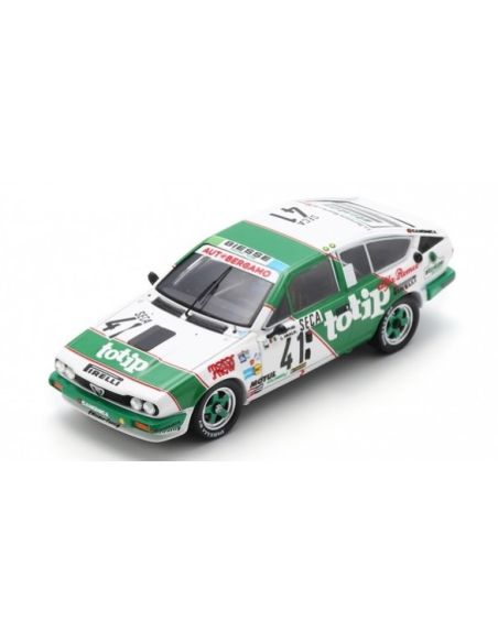 SPARK MODEL SB424 ALFA ROMEO GTV 6 N.41 24 H SPA 1984 LOMBARDI-FRANCIA-TANGO 1:43 Modellino