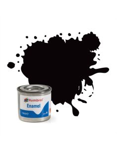 HUMBROL AA0936 No.85 COAL BLACK  SATIN Pz.6 Modellino