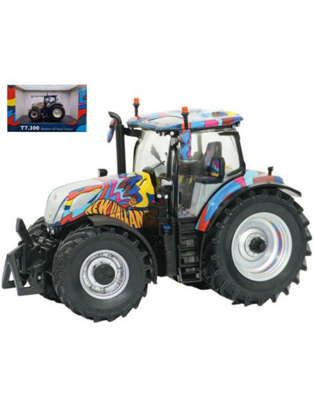 BRITAINS LC43392 TRATTORE NEW HOLLAND T7.300 60 YEARS ANNIVERSARY GROOWY 1:32 Modellino