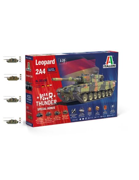 ITALERI IT35106 WAR THUNDER LEOPARD 2 A4 KIT 1:72 Modellino