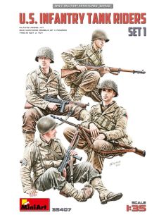 MINIART MIN35407 U.S.INFANTRY TANK RIDERS SET 1 KIT 1:35...