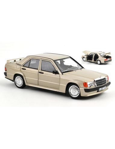 NOREV NV183831 MERCEDES 190 E 2.3-16 1984 SMOKE SILVER METALLIC 1:18 Modellino