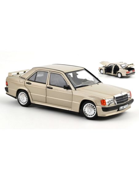 NOREV NV183831 MERCEDES 190 E 2.3-16 1984 SMOKE SILVER METALLIC 1:18 Modellino