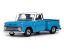 SunStar SS1389 CHEVROLET C-10 STEPSIDE PICKUP 1965 LIGHT BLUE/IVORY 1:18 Modellino