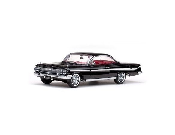SunStar SS2101 CHEVROLET IMPALA SPORT COUPE' 1961 BLACK 1:18 Modellino