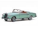 SunStar SS3554 MERCEDES 220 SE OPEN CONVERTIBLE 1958 GREEN 1:18 Modellino