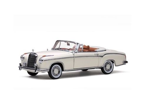 SunStar SS3555 MERCEDES 220 SE OPEN CONVERTIBLE 1958 WHITE 1:18 Auto Stradali