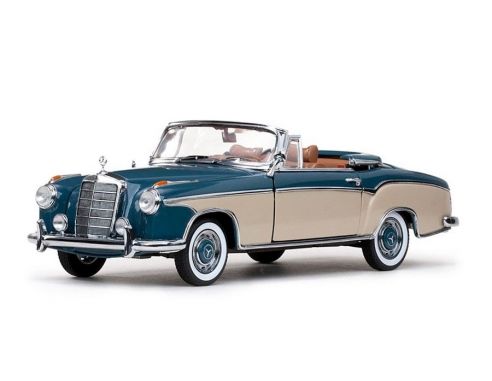 SunStar SS3571 MERCEDES 220 SE CABRIO 1958 LIGHT BLUE/CREAM 1:18 Auto Stradali