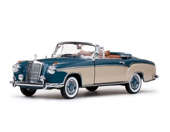 SunStar SS3571 MERCEDES 220 SE CABRIO 1958 LIGHT BLUE/CREAM 1:18 Auto Stradali