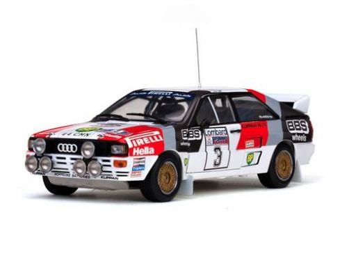 SunStar SS4225 AUDI QUATTRO A2 N.3 WINNER RAC 1983 BLOMQVIST-CEDERBERG 1:18 Modellino