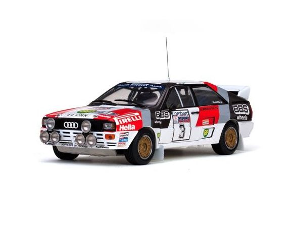SunStar SS4225 AUDI QUATTRO A2 N.3 WINNER RAC 1983 BLOMQVIST-CEDERBERG 1:18 Modellino